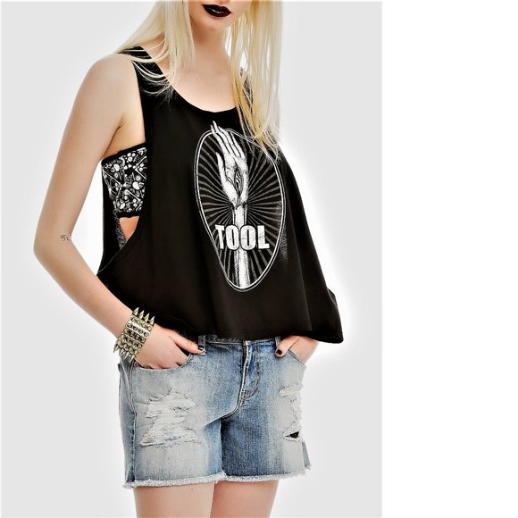 Tool Eye Hand metal progressive rock Girls Muscle Official Tank Top XL NWT - Picture 2 of 5
